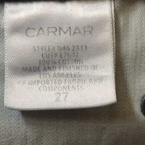 Carmar Los Angeles Distressed Denim Zip Front Skirt, Size 27 - Picture 10 of 10